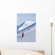 Backcountry Snowboarder Hiking Through The Snow Wall Mural