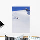 Backcountry Snowboarder Carving Turns Down A Steep Mountain Face Wall Mural