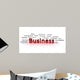 Business Words Wall Decal
