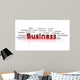 Business Words Wall Decal