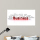 Business Words Wall Decal