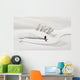 A Backcountry Snowboarder Carving In Turnagain Pass Wall Mural