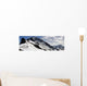 A Backcountry Snowboarder And Skier Hike Wall Mural