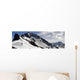 A Backcountry Snowboarder And Skier Hike Wall Mural