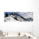 A Backcountry Snowboarder And Skier Hike Wall Mural