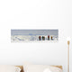 A Snowboarder And Skiers Hike Wall Mural