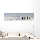 A Snowboarder And Skiers Hike Wall Mural