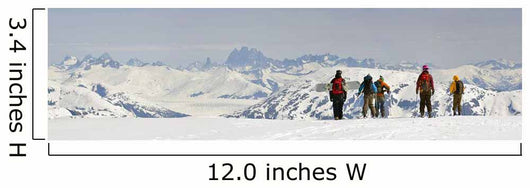 A Snowboarder And Skiers Hike Wall Mural