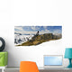 A Snowboarder Takes A Moment To Enjoy The View While Heliskiing Wall Mural