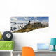 A Snowboarder Takes A Moment To Enjoy The View While Heliskiing Wall Mural