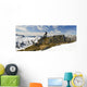 A Snowboarder Takes A Moment To Enjoy The View While Heliskiing Wall Mural