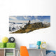 A Snowboarder Takes A Moment To Enjoy The View While Heliskiing Wall Mural