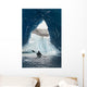Sea Kayaker Paddles Through An Ice Cave Amongst Giant Icebergs Wall Mural
