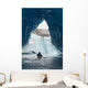 Sea Kayaker Paddles Through An Ice Cave Amongst Giant Icebergs Wall Mural