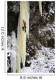 Woman Ice Climber Ascends A Large Icefall In Southcentral Alaska Wall Mural
