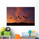 Sandhill Cranes At Bosque Del Apache National Wildlife Refuge Fall Wall Mural
