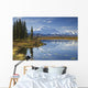 The North Face And Peak Of Mt Mckinley Is Reflected Wall Mural