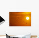Swans Flying At Sunset Composite Wall Mural