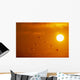 Swans Flying At Sunset Composite Wall Mural