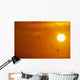 Swans Flying At Sunset Composite Wall Mural