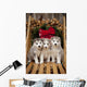 Siberian Husky Puppies Wall Mural