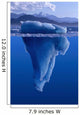 Tip Of The Iceberg Digital Composite Wall Mural