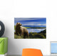 Composite Grizzly Stands In Front Of Lake With Mt Mckinley Wall Mural