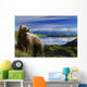 Composite Grizzly Stands In Front Of Lake With Mt Mckinley Wall Mural