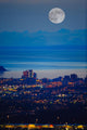 Anchorage Skyline At Sunset With The Cook Inlet In The Background Wall Mural