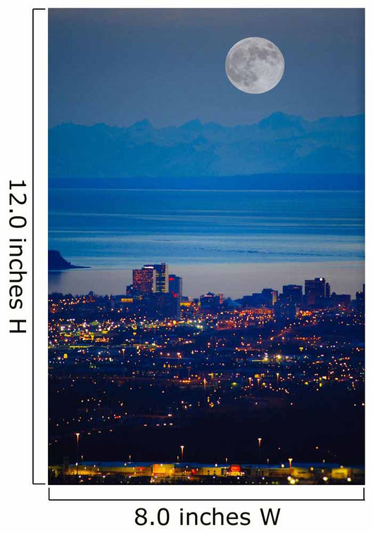 Anchorage Skyline At Sunset With The Cook Inlet In The Background Wall Mural