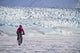 Woman Fat Tire Mountain Biking On The Knik Glacier Wall Mural
