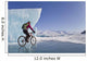 Woman Fat Tire Mountain Biking On Ice At The Knik Glacier Wall Mural