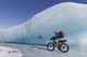 Man Fat Tire Mountain Biking On Ice At The Knik Glacier Wall Mural