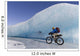Man Fat Tire Mountain Biking On Ice At The Knik Glacier Wall Mural