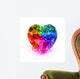 Gemstone Heart Rainbow Wall Decal