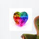 Gemstone Heart Rainbow Wall Decal