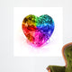 Gemstone Heart Rainbow Wall Decal