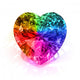 Gemstone Heart Rainbow Wall Decal