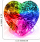 Gemstone Heart Rainbow Wall Decal