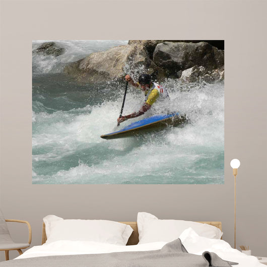 Canoakayak En Eaux Vives Wall Decal