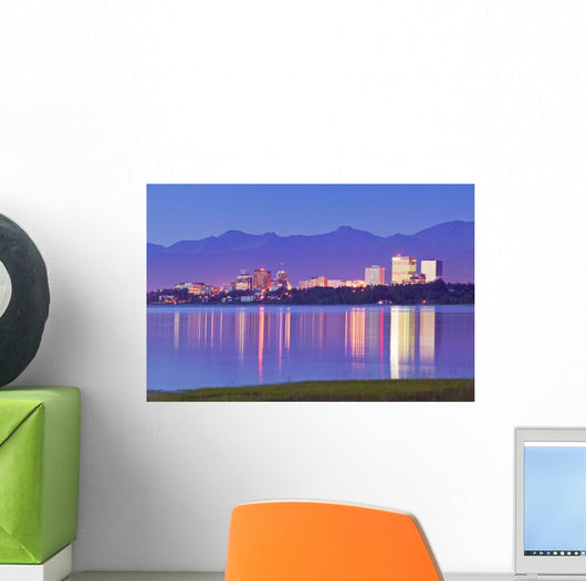 View Of Downtown Anchorage Skyline Wall Mural