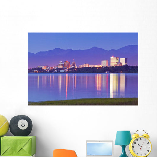View Of Downtown Anchorage Skyline Wall Mural