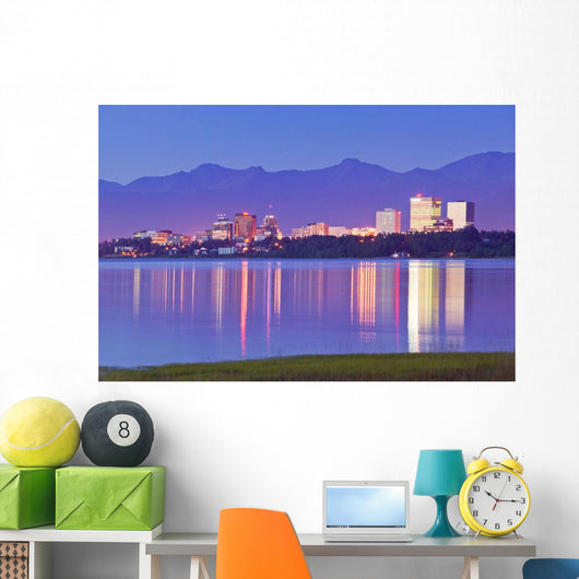 View Of Downtown Anchorage Skyline Wall Mural