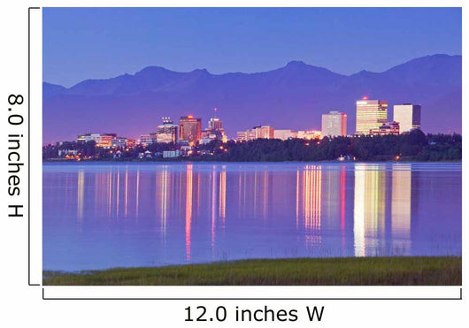 View Of Downtown Anchorage Skyline Wall Mural