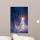 Snowman Stands Wall Mural