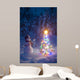 Snowman Stands Wall Mural