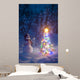 Snowman Stands Wall Mural