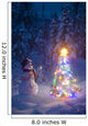 Snowman Stands Wall Mural