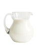 Glass jar with milk isolated on white Wall Decal