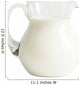 Glass jar with milk isolated on white Wall Decal